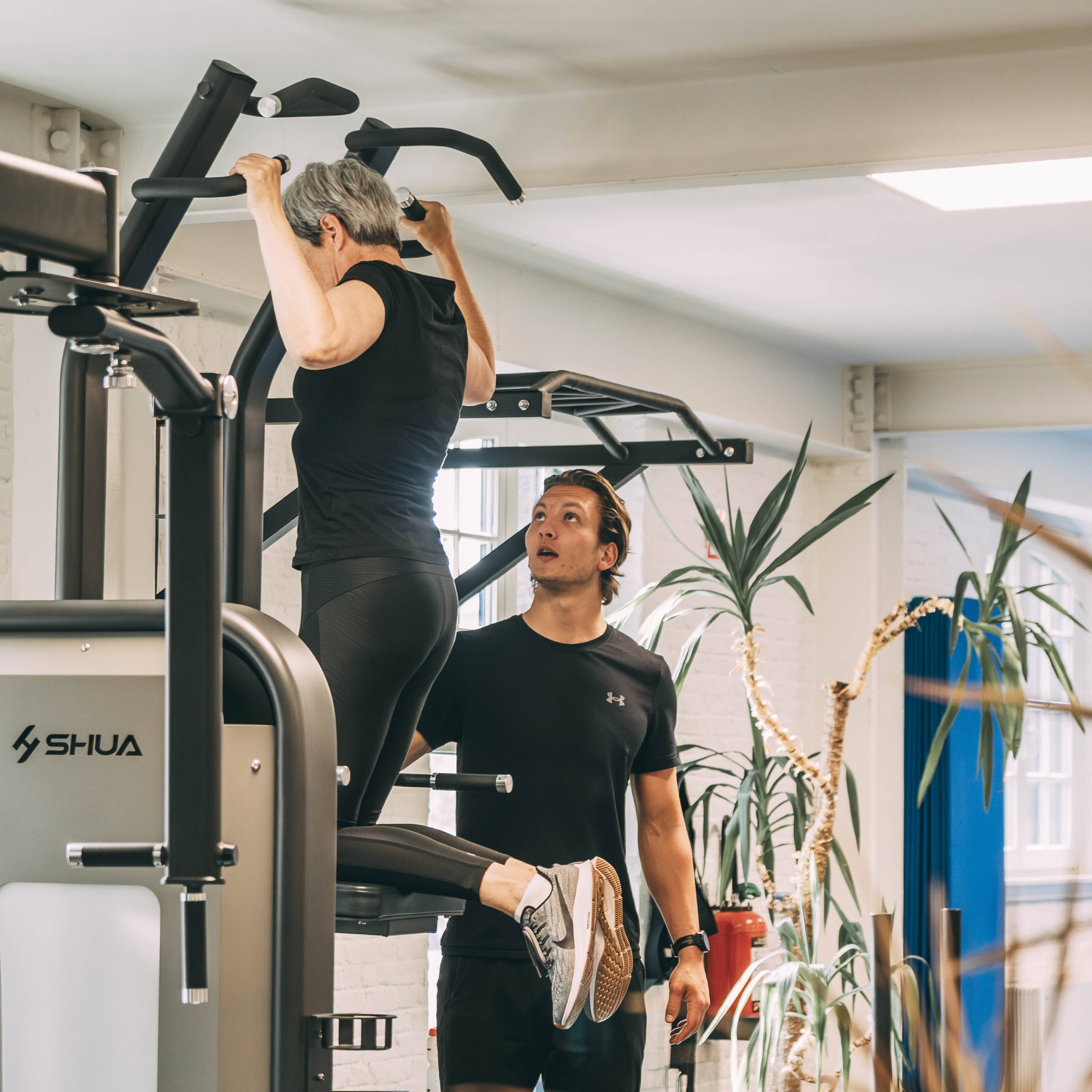 afbeelding van een vrouw in een sportschool